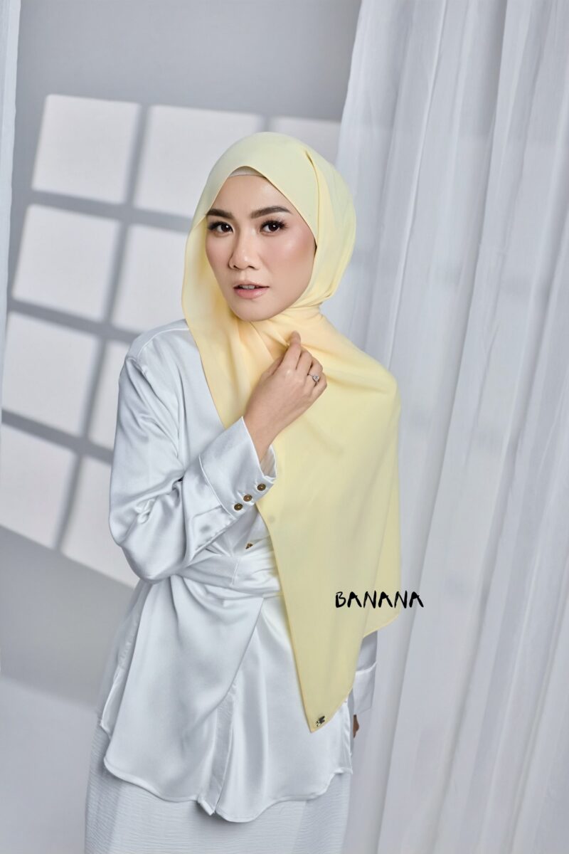 Korean Chiffon Shawl - BANANA